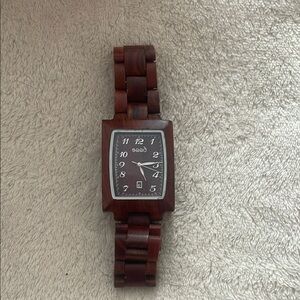 Seed Wooden Brown Watch Adjustable